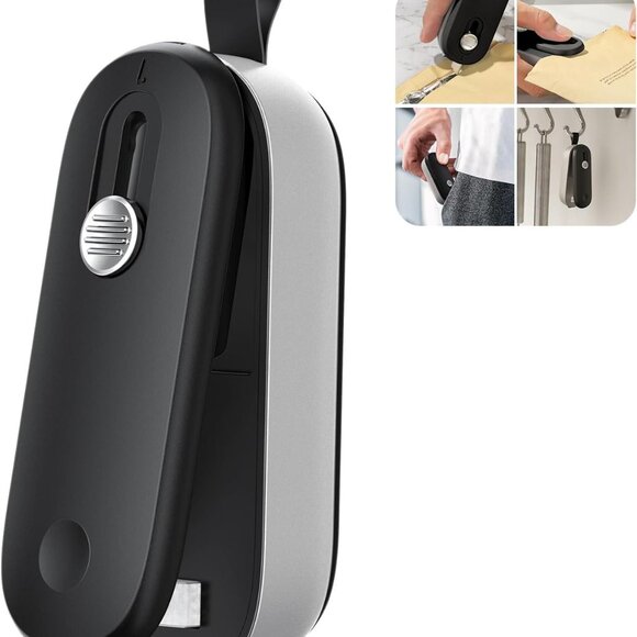 Heat Seal & Cutter with Lanyard, Portable Handheld Chip Bag(1 Set(Any Coor)) - Picture 2 of 9